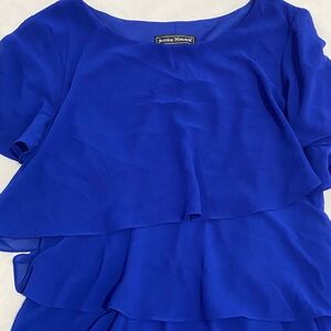Jessica Howard Women's Royal Blue Layered dress